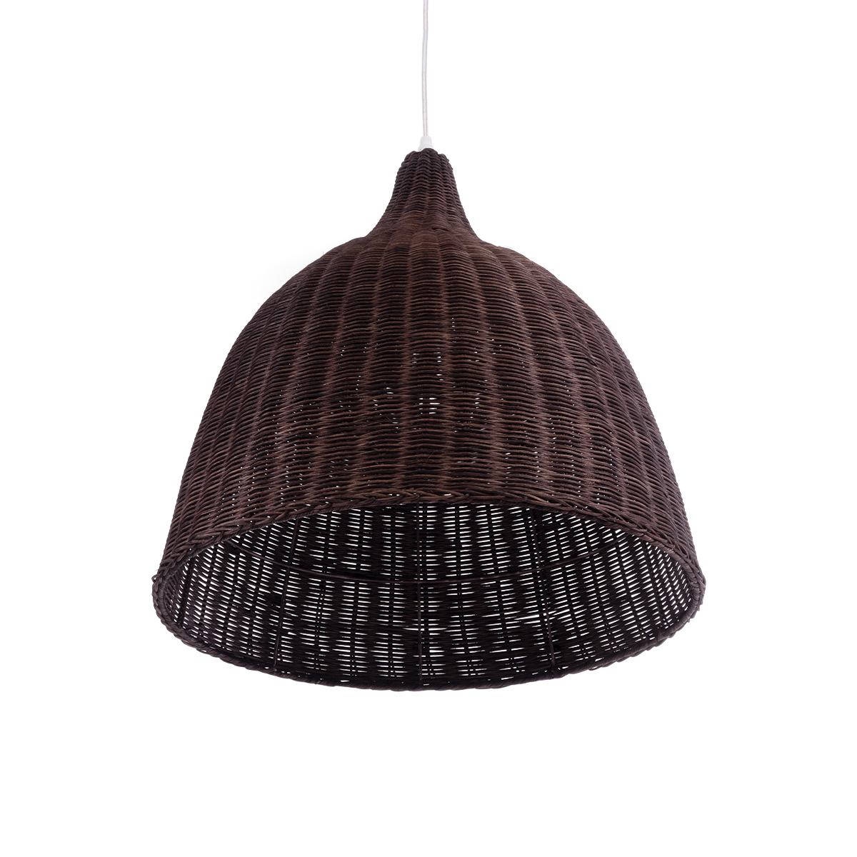 GLOBOSTAR® BAHAMAS 01368 Boho Κρεμαστό Φωτιστικό Οροφής με Ντουί 1 x E27 AC 220-240V IP20 - Καφέ - Μ45 x Π45 x Υ45cm