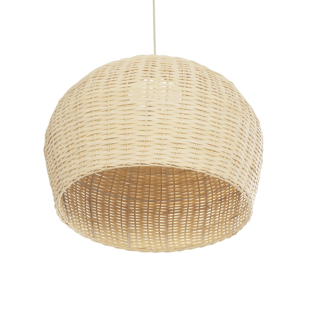 GLOBOSTAR® BERMUDA 01709 Boho Κρεμαστό Φωτιστικό Οροφής με Ντουί 1 x E27 AC 220-240V IP20 - Μπεζ - Μ55 x Π55 x Y26cm
