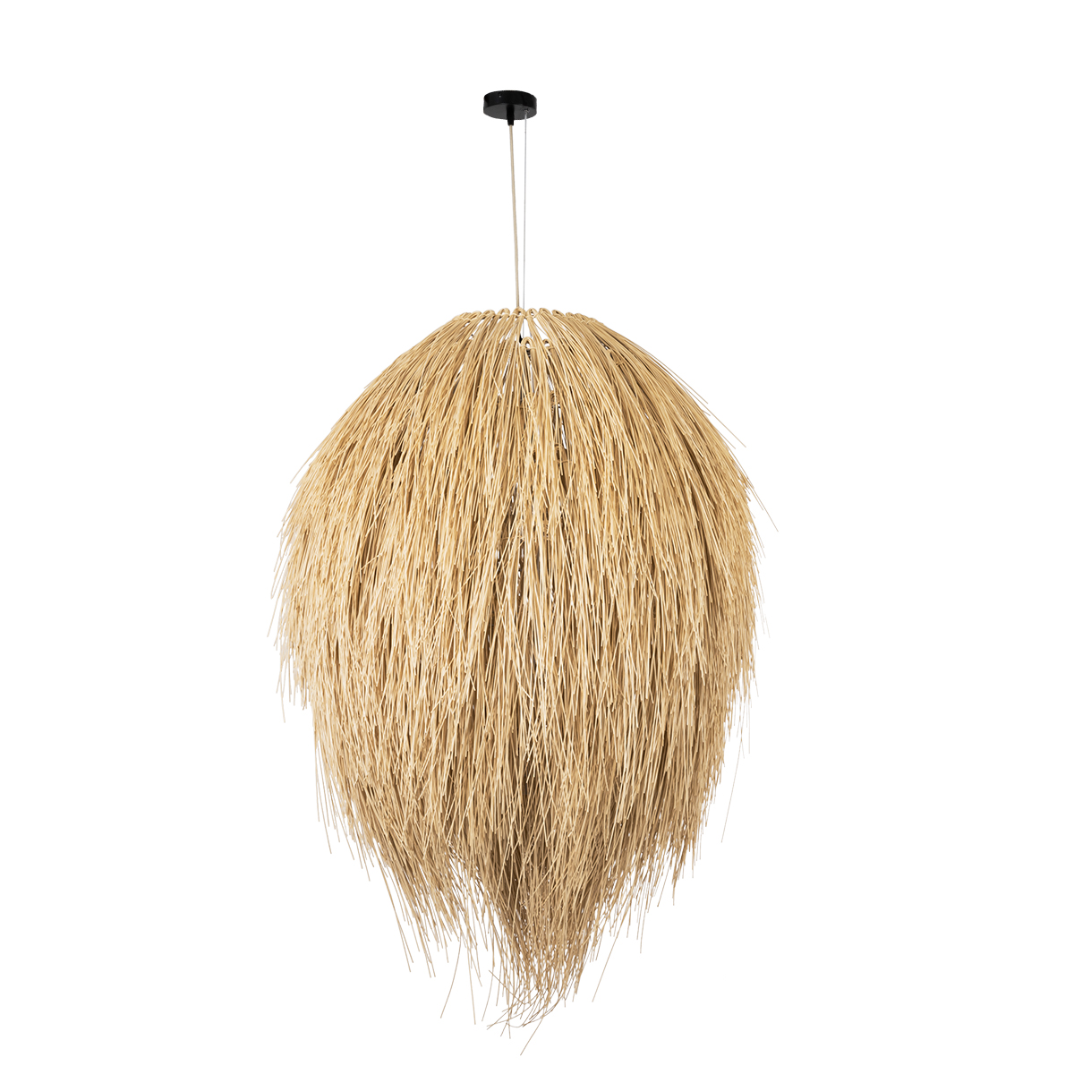 GLOBOSTAR® ARCHIPELAGO 01913 Boho Κρεμαστό Φωτιστικό Οροφής με Ντουί 1 x E27 AC 220-240V IP20 - Μπεζ - Μ80 x Π80 x Υ100cm