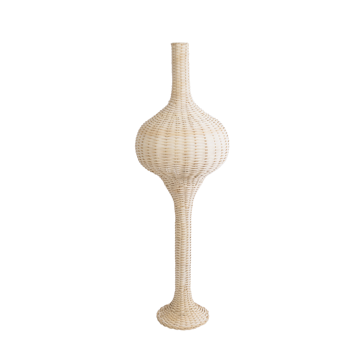 GLOBOSTAR® ALADDIN 02050 Boho Επιδαπέδιο Φωτιστικό με Ντουί 1 x E27 AC 220-240V IP20 - Μπεζ - Μ40 x Π40 x Υ120cm