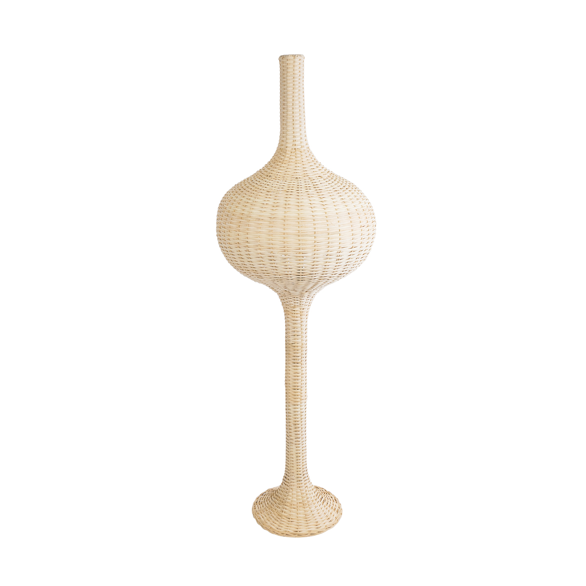 GLOBOSTAR® ALADDIN 02051 Boho Επιδαπέδιο Φωτιστικό με Ντουί 1 x E27 AC 220-240V IP20 - Μπεζ - Μ40 x Π40 x Υ150cm