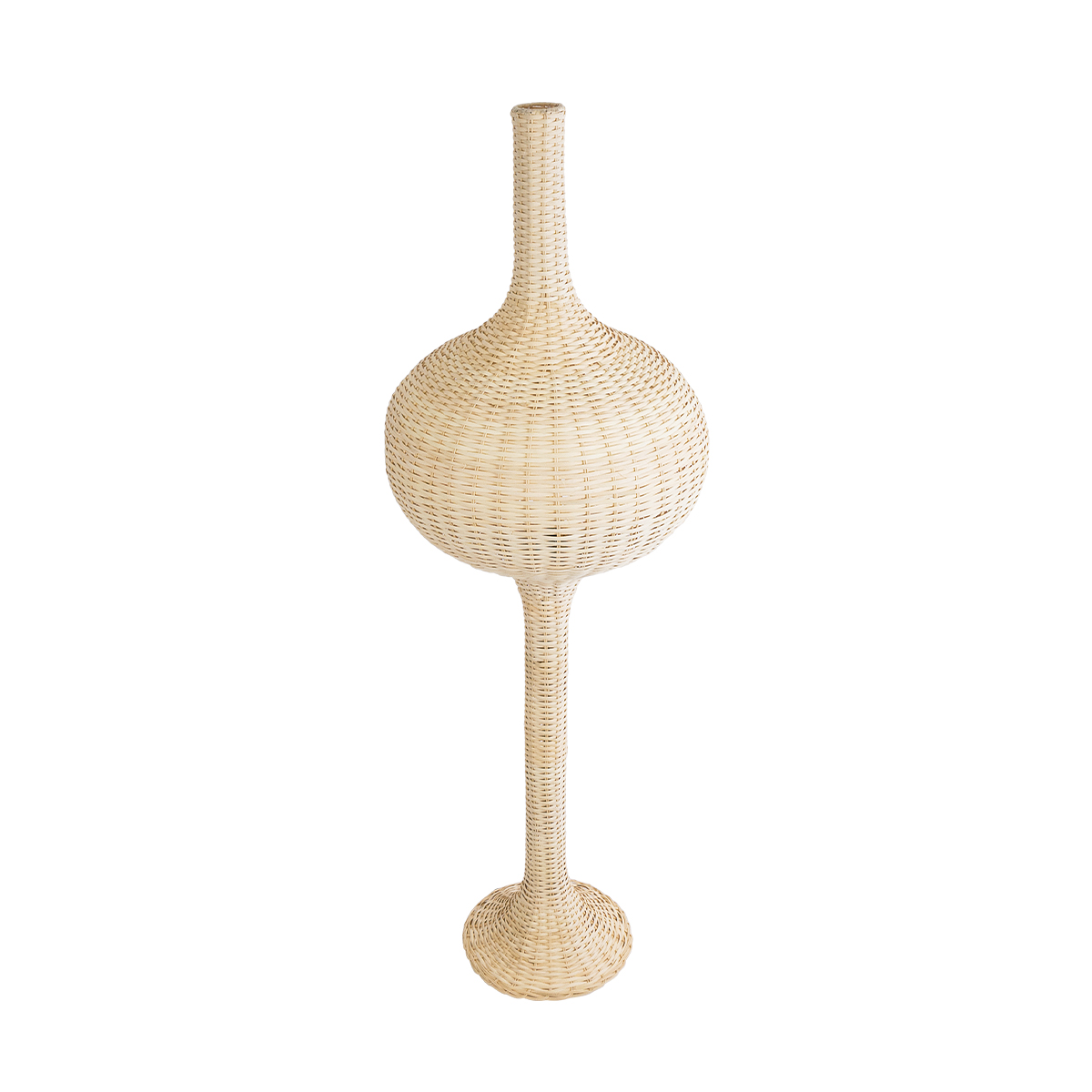 GLOBOSTAR® ALADDIN 02051 Boho Επιδαπέδιο Φωτιστικό με Ντουί 1 x E27 AC 220-240V IP20 - Μπεζ - Μ40 x Π40 x Υ150cm