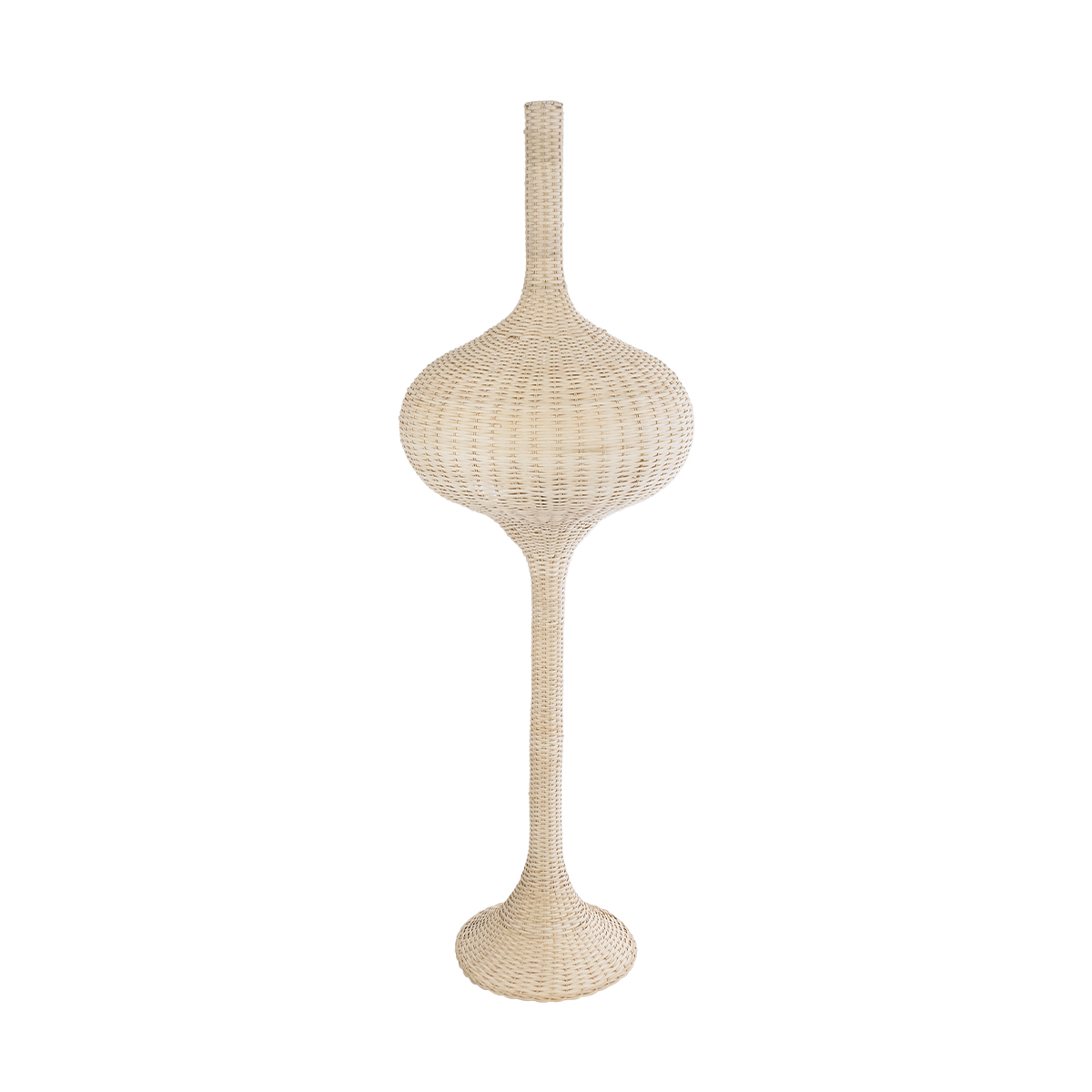 GLOBOSTAR® ALADDIN 02052 Boho Επιδαπέδιο Φωτιστικό με Ντουί 1 x E27 AC 220-240V IP20 - Μπεζ - Μ60 x Π60 x Υ180cm