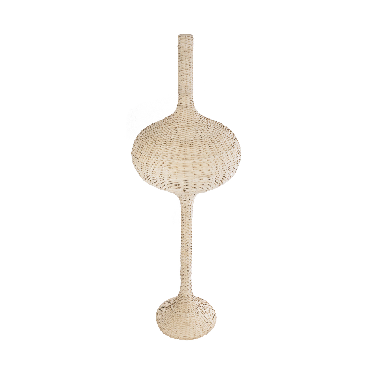 GLOBOSTAR® ALADDIN 02052 Boho Επιδαπέδιο Φωτιστικό με Ντουί 1 x E27 AC 220-240V IP20 - Μπεζ - Μ60 x Π60 x Υ180cm