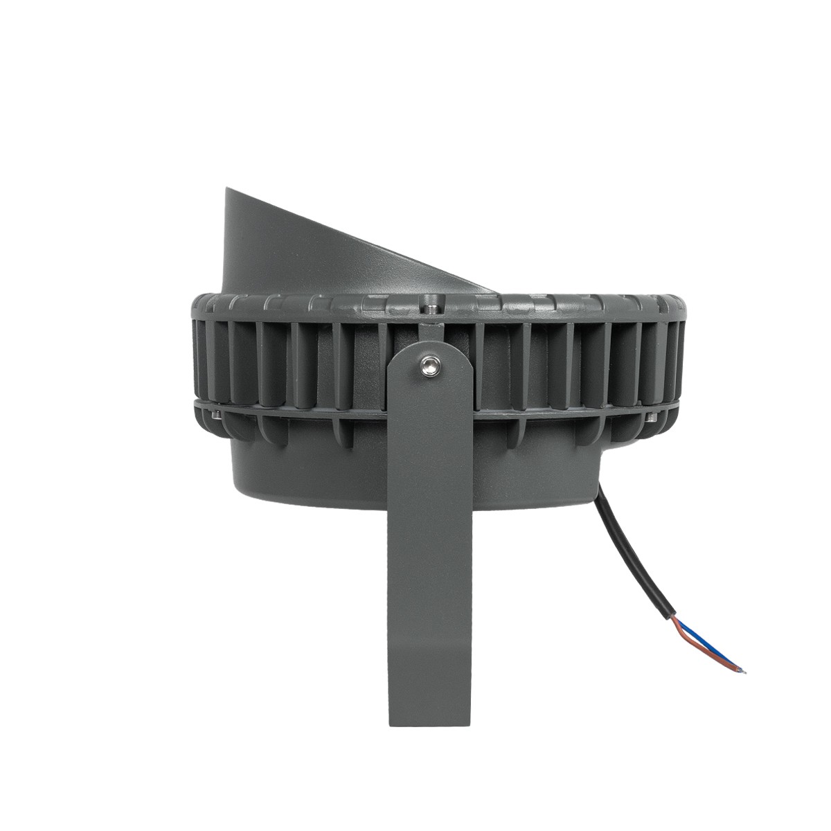 GLOBOSTAR® TREEVINA 90359 Φωτιστικό Σποτ με Αντιθαμβωτική Γρίλια για Φυτά - Δέντρα με Βάση Κήπου / Καρφωτό LED 24W 2040lm 10° DC 24V Αδιάβροχο IP65 Ultra Θερμό Λευκό 2200K Dimmable - Bridgelux SMD Chip - Γκρι Ανθρακί - Μ21.5 x Π18.3 x Υ14cm - 3 Χρόνια Εγγ