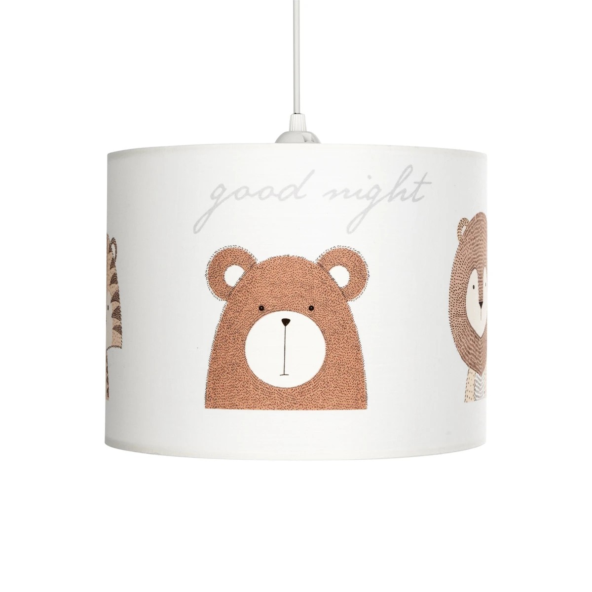 GLOBOSTAR® BEAR 204-0018 Παιδικό Κρεμαστό Φωτιστικό Οροφής με Ντουί 1 x E27 AC 220-240V IP20 - Πολύχρωμο - Μ28 x Π28 x Υ24cm