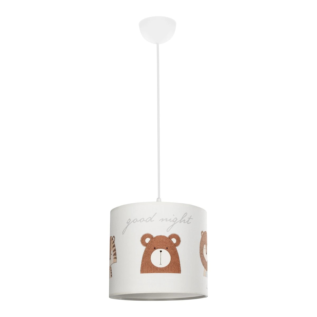GLOBOSTAR® BEAR 204-0021 Παιδικό Κρεμαστό Φωτιστικό Οροφής με Ντουί 1 x E27 AC 220-240V IP20 - Πολύχρωμο - Μ24 x Π24 x Υ23cm