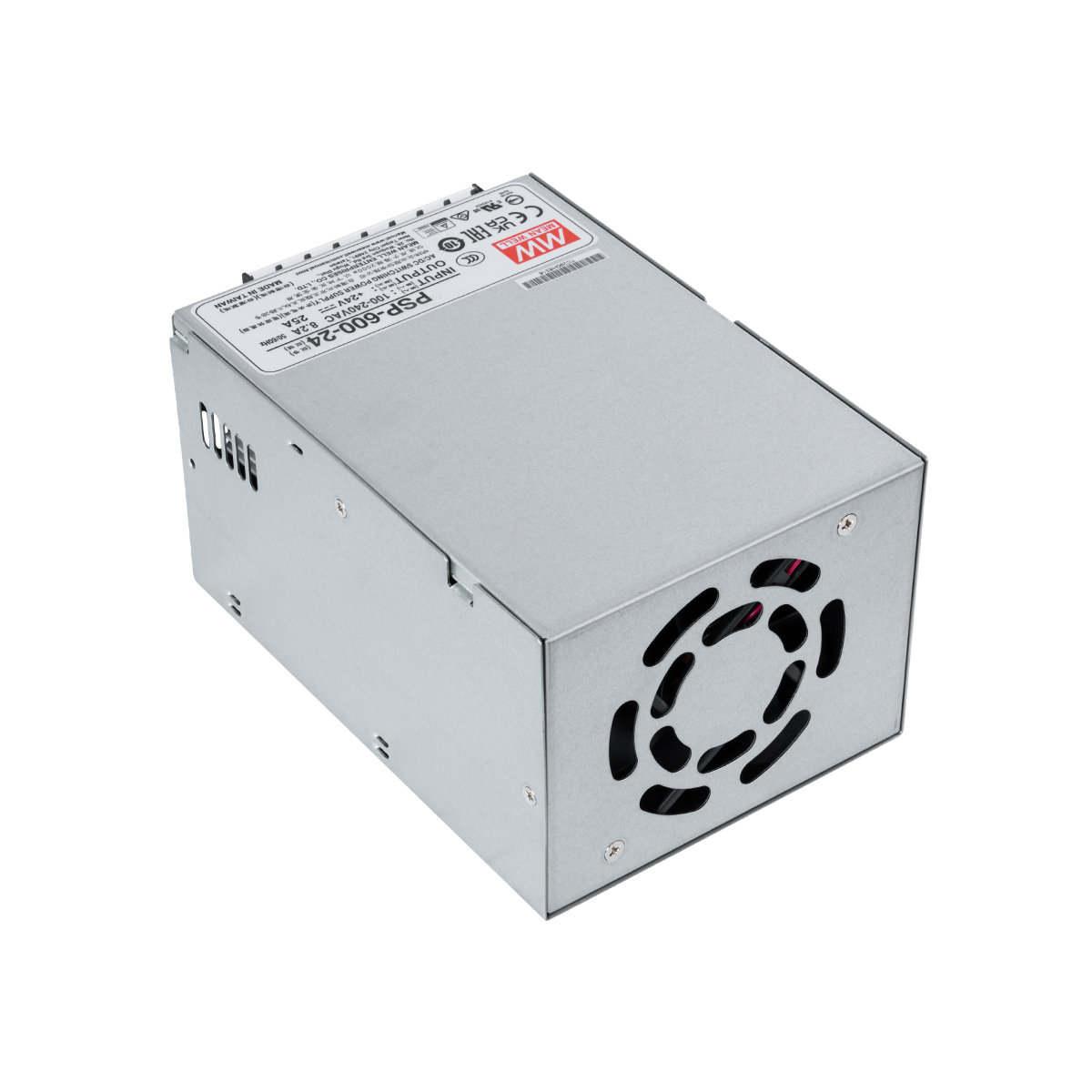 GLOBOSTAR® MEANWELL-PSP600-24 90791 Τροφοδοτικό/Μετασχηματιστής Class I PELV 600W 25A AC 220-240V σε DC 24V IP20 - Ρυθμιζόμενo από DC 20V έως DC 26.4V - Ασημί - Μ17 x Π12 x Υ9.3cm - 3 Χρόνια Εγγύηση