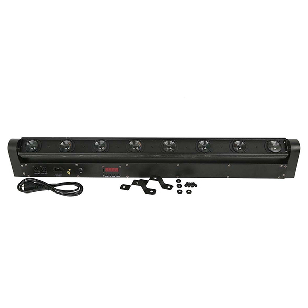 GLOBOSTAR® BAR 51132 Stage Κινούμενη Ρομποτική Κεφαλή Super Beam LED 160W 8° AC 220-240V IP20 8 x 20W CREE Chip Πολύχρωμο RGBW Dimmable DMX512 Protocol 9/38 Channels - Μ110 x Π13.2 x Υ15.5cm - 2 Χρόνια Εγγύηση
