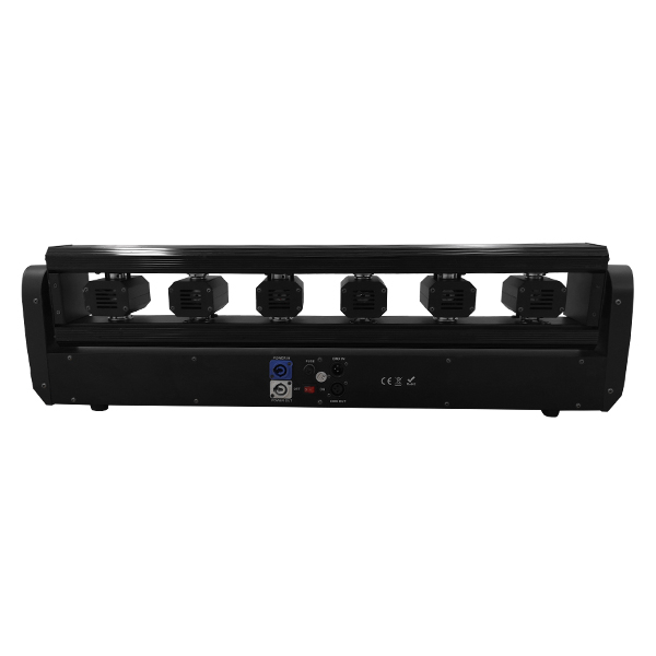 Επαγγελματική Μπάρα Laser με 6x300mw/638nm Κεφαλές 230V 3° DMX512 Κόκκινο GloboStar 51133