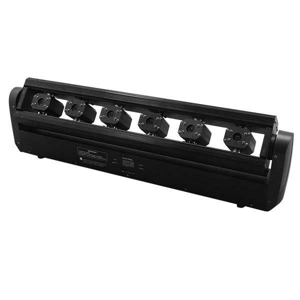 GLOBOSTAR® BAR 51134 Επαγγελματική Κινούμενη Ρομποτική Μπάρα Εφέ Σκηνής LASER Super Beam 40W (6 x 300mW) Μπλε 442nm 3° Dimmable με DMX512 10/17/22 Καναλιών AC 100-240V IP20 - Μαύρο - Μ85 x Π8.1 x Υ24cm - 2 Χρόνια Εγγύηση
