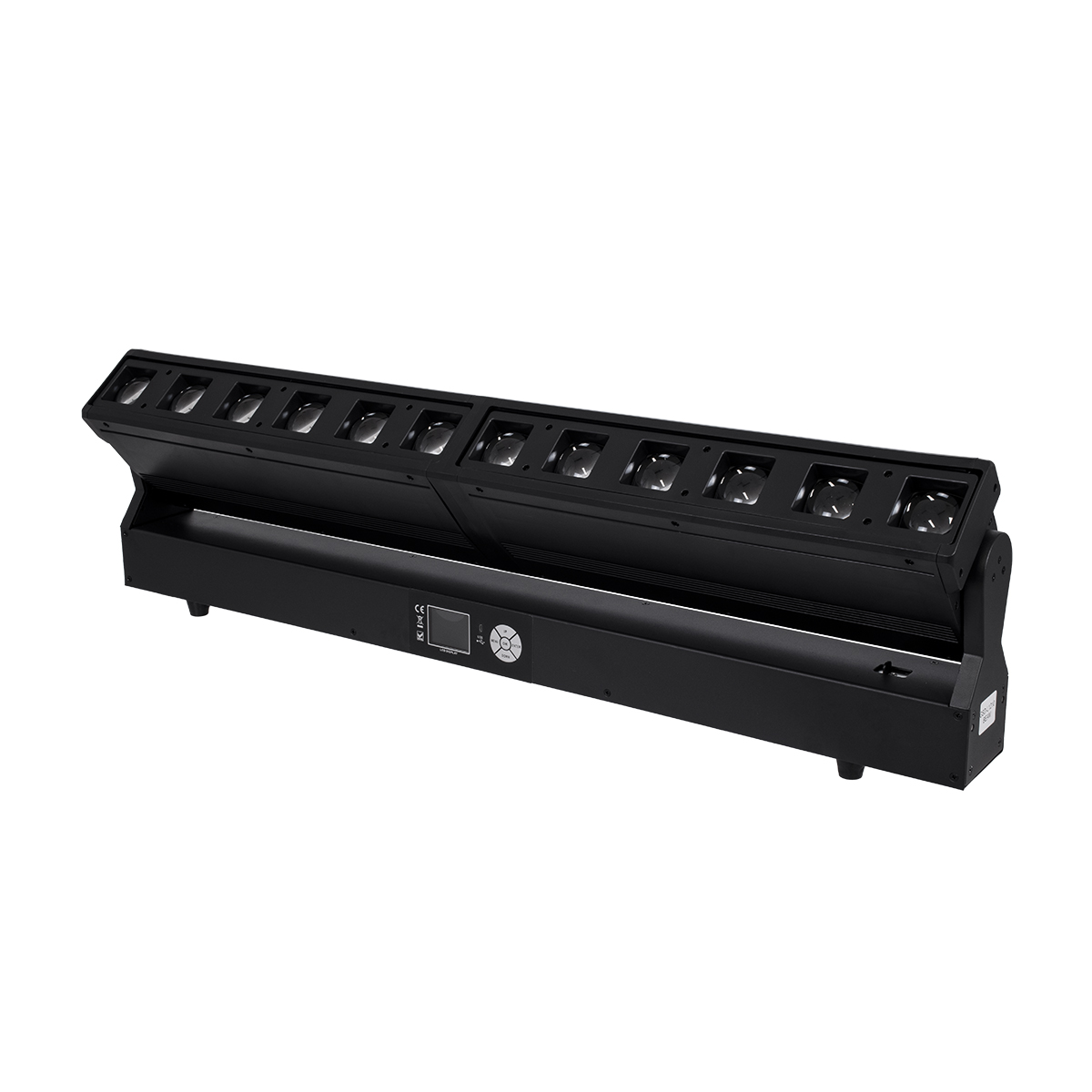 GloboStar® 51168 SPHINX Επαγγελματική Κινούμενη Μπάρα Φωτισμού DIGITAL MATRIX PIXEL LED 480W AC 220V-240V 4IN1 BEAM - WASH - SPOT - ZOOM 5° - 35° OSRAM LED DMX512 Display on Body RGBW - Μαύρο - L102 x W10 x H16.5cm