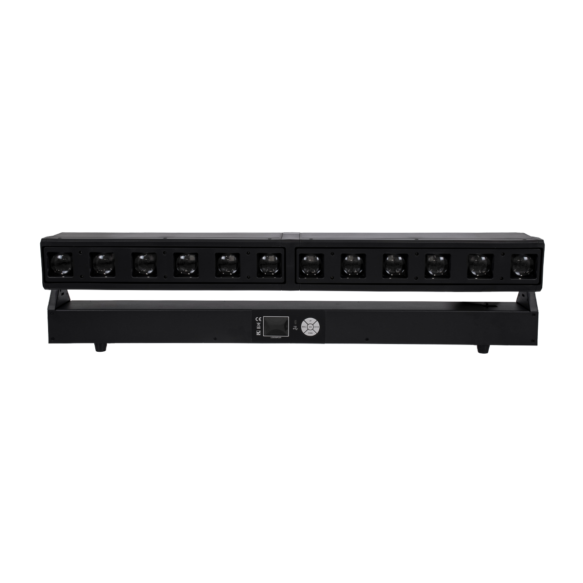 GloboStar® 51168 SPHINX Επαγγελματική Κινούμενη Μπάρα Φωτισμού DIGITAL MATRIX PIXEL LED 480W AC 220V-240V 4IN1 BEAM - WASH - SPOT - ZOOM 5° - 35° OSRAM LED DMX512 Display on Body RGBW - Μαύρο - L102 x W10 x H16.5cm