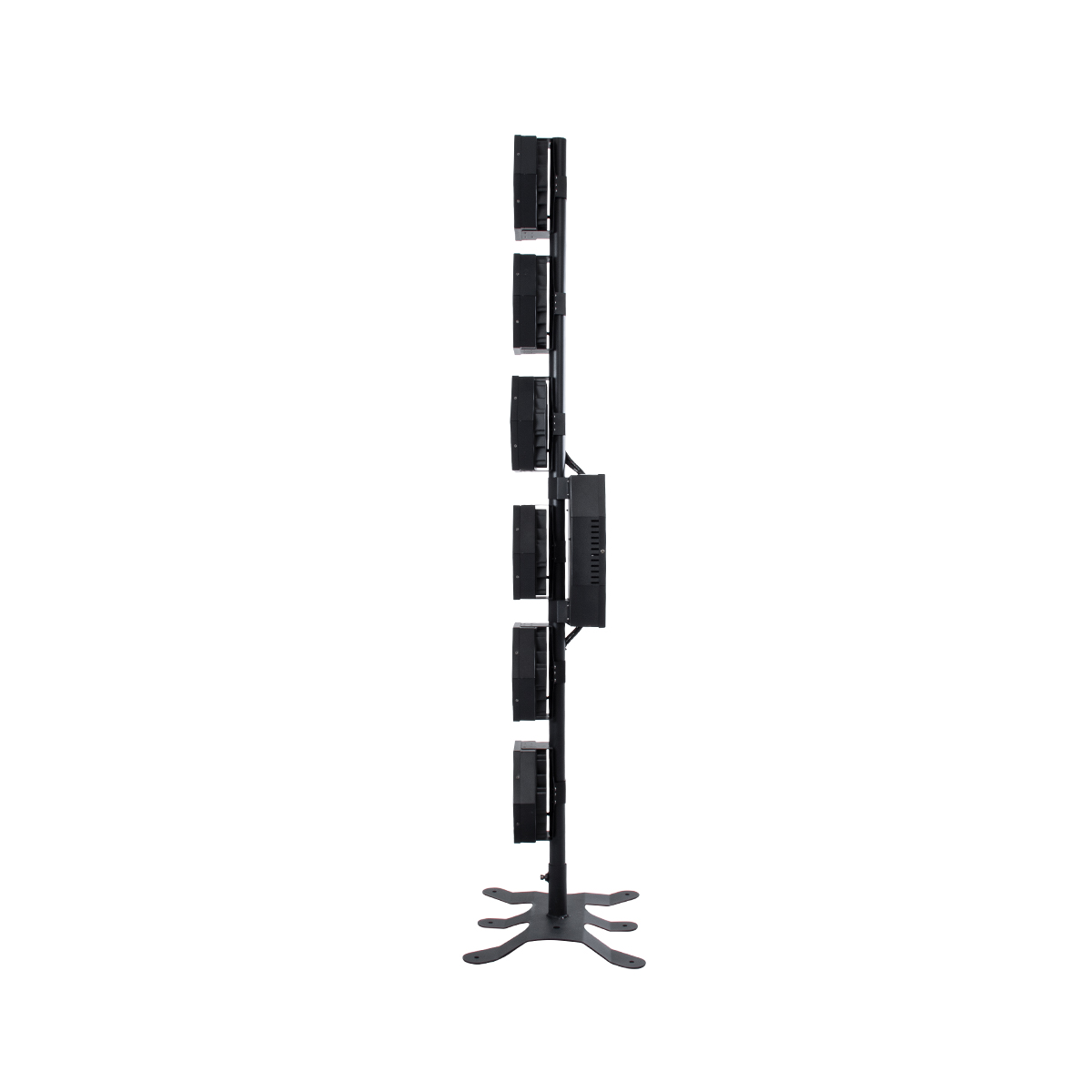 HEXA® HALO 51194 Επαγγελματικό Φωτιστικό Ειδικών Εφέ Σκηνής Digital Matrix Pixel & Blinder LED 672W (6 x 100W COB LED Chips + 144 x 0.5W SMD5050 LED Chips) RGB + Ultra Warm White 2200K 120° Dimmable με DMX512 8/32 Καναλιών AC 220-240V IP20 - Μαύρο - Μ