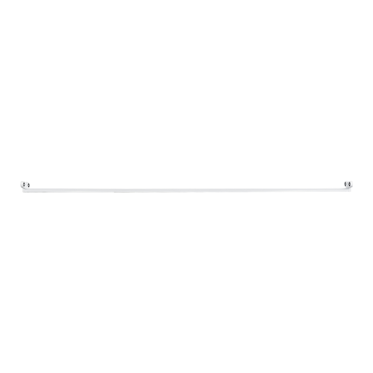 GloboStar® TUBATO 60153 Μεταλλικό Σκαφάκι για 2 x Λάμπες 120CM T8 G13 LED AC 220-240V IP20 Μ120 x Π7.2 x Υ4cm - 5 Χρόνια Εγγύηση