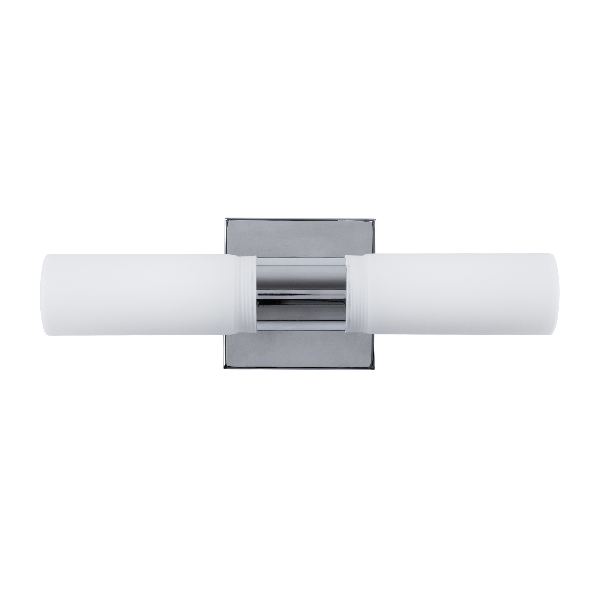 GLOBOSTAR® ANAIS 60410 Μοντέρνο Φωτιστικό Τοίχου - Απλίκα Καθρέπτη Μπάνιου με Ντουί 2 x G9 AC 220-240V IP20 - Νίκελ Χρώμιο - Μ34 x Π12 x Υ11cm