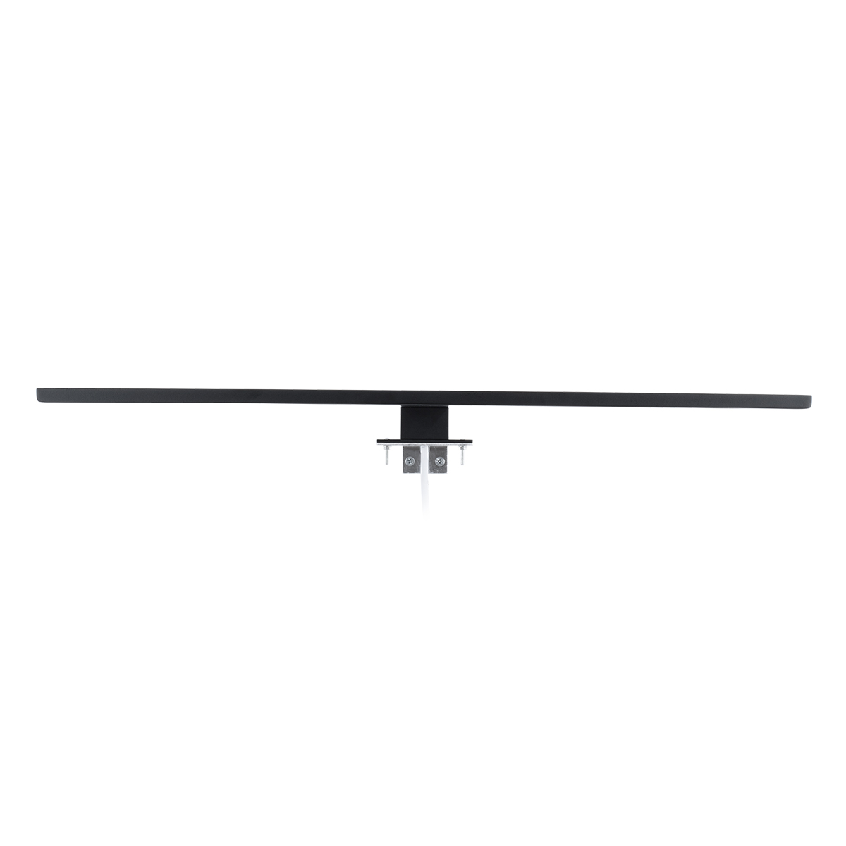 GLOBOSTAR® NINA 60420 Μοντέρνο Φωτιστικό Τοίχου - Απλίκα Καθρέπτη Μπάνιου LED 12W 1400lm 120° AC 220-240V IP44 Φυσικό Λευκό 4500K - Lumileds SMD Chip & TÜV SÜD Driver - Μαύρο Ματ - Μ60 x Π10.5 x Υ4cm - 3 Χρόνια Εγγύηση