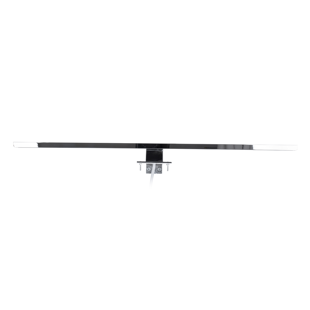 GLOBOSTAR® NINA 60422 Μοντέρνο Φωτιστικό Τοίχου - Απλίκα Καθρέπτη Μπάνιου LED 12W 1400lm 120° AC 220-240V IP44 Φυσικό Λευκό 4500K - Lumileds SMD Chip & TÜV SÜD Driver - Νίκελ Χρώμιο - Μ60 x Π10.5 x Υ4cm - 3 Χρόνια Εγγύηση