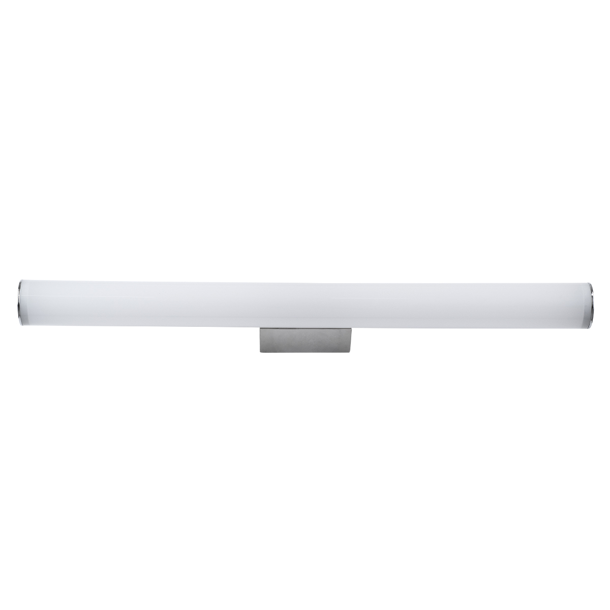 GLOBOSTAR® MABEL 60430 Μοντέρνο Φωτιστικό Τοίχου - Απλίκα Καθρέπτη Μπάνιου LED 12W 1400lm 240° AC 220-240V IP44 Φυσικό Λευκό 4500K - Lumileds SMD Chip & TÜV SÜD Driver - Νίκελ Χρώμιο - Μ60 x Π10 x Υ5cm - 3 Χρόνια Εγγύηση