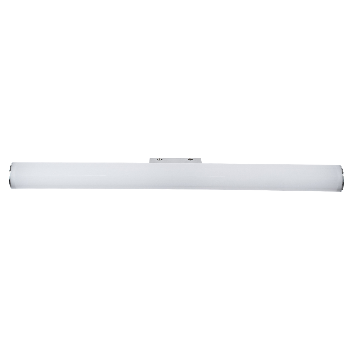 GLOBOSTAR® MABEL 60430 Μοντέρνο Φωτιστικό Τοίχου - Απλίκα Καθρέπτη Μπάνιου LED 12W 1400lm 240° AC 220-240V IP44 Φυσικό Λευκό 4500K - Lumileds SMD Chip & TÜV SÜD Driver - Νίκελ Χρώμιο - Μ60 x Π10 x Υ5cm - 3 Χρόνια Εγγύηση