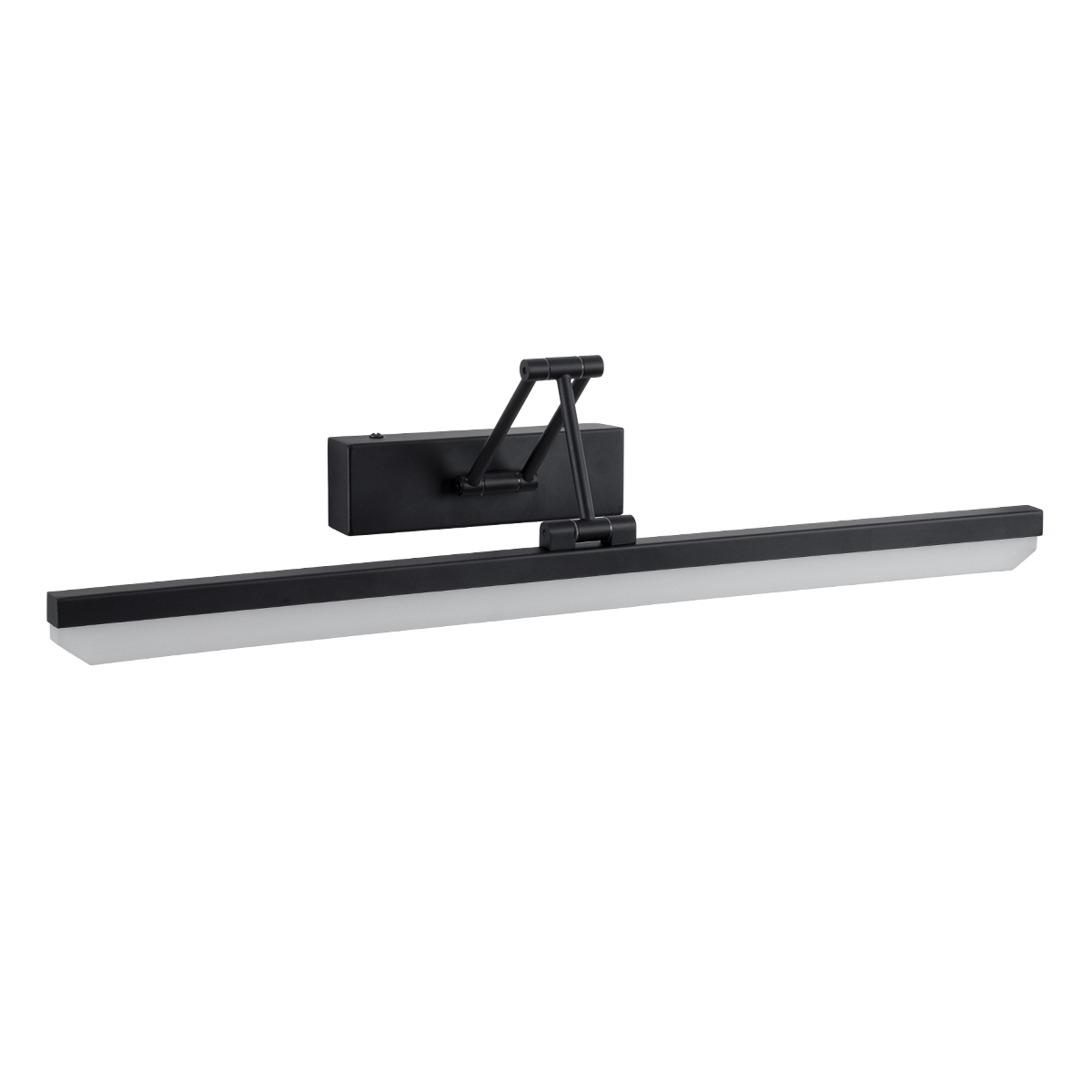 GLOBOSTAR® MARA 60446 Μοντέρνο Φωτιστικό Τοίχου - Απλίκα Καθρέπτη Μπάνιου LED 12W 1400lm 120° AC 220-240V IP20 Φυσικό Λευκό 4500K - Lumileds SMD Chip & TÜV SÜD Driver - Μαύρο Ματ - Μ60 x Π15 x Υ13cm - 3 Χρόνια Εγγύηση