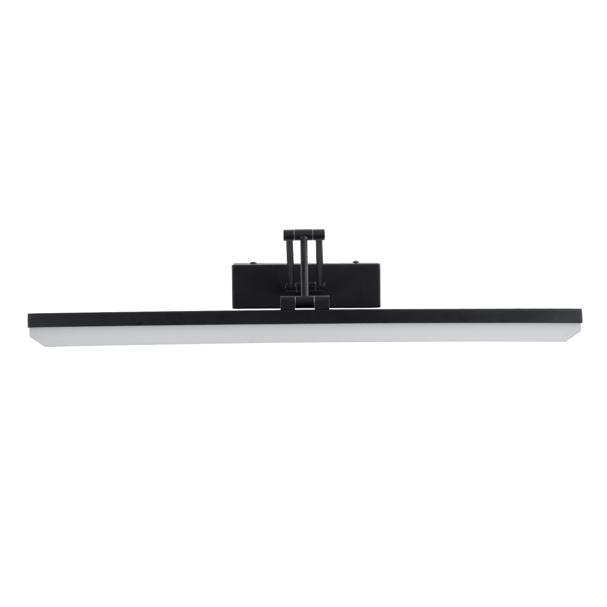 GLOBOSTAR® MARA 60446 Μοντέρνο Φωτιστικό Τοίχου - Απλίκα Καθρέπτη Μπάνιου LED 12W 1400lm 120° AC 220-240V IP20 Φυσικό Λευκό 4500K - Lumileds SMD Chip & TÜV SÜD Driver - Μαύρο Ματ - Μ60 x Π15 x Υ13cm - 3 Χρόνια Εγγύηση