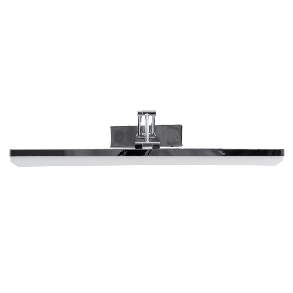 GLOBOSTAR® MARA 60447 Μοντέρνο Φωτιστικό Τοίχου - Απλίκα Καθρέπτη Μπάνιου LED 12W 1400lm 120° AC 220-240V IP20 Φυσικό Λευκό 4500K - Lumileds SMD Chip & TÜV SÜD Driver - Νίκελ Χρώμιο - Μ60 x Π15 x Υ13cm - 3 Χρόνια Εγγύηση