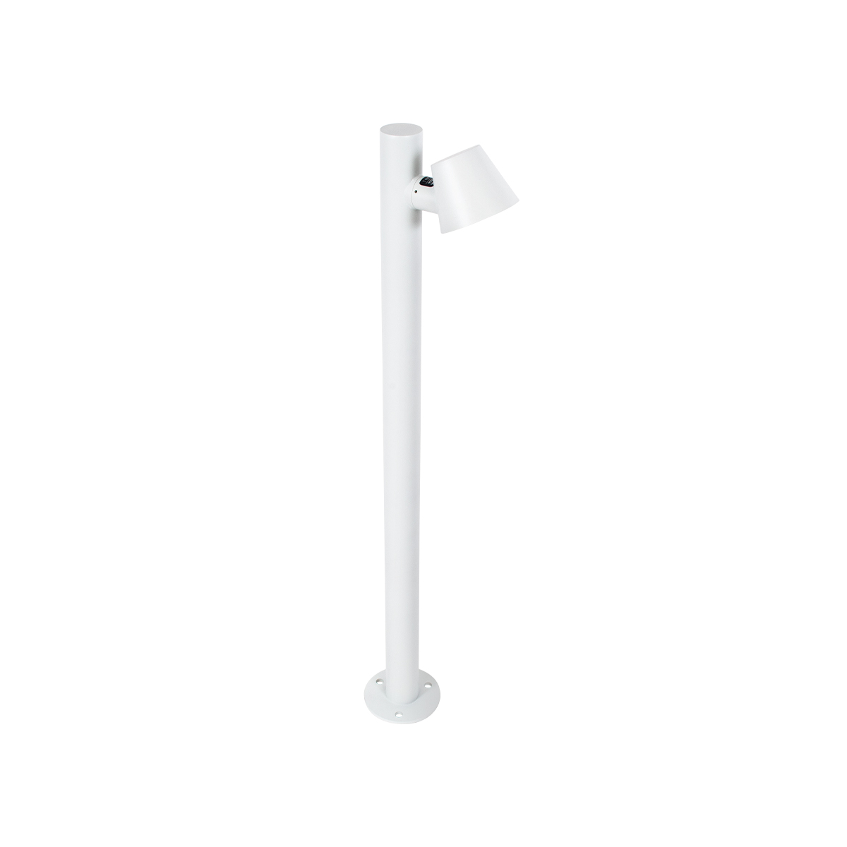 GloboStar® GARDENIA 60506 Φωτιστικό Κήπου - Κολωνάκι Αρχιτεκτονικού Φωτισμού Εξωτερικού Χώρου LED 7W 700lm 60° AC220-240V Αδιάβροχο IP65 - Σώμα Αλουμινίου & Tempered Glass - Μ12 x Π18 x Υ90cm - Θερμό Λευκό 2700K - Λευκό - Bridgelux Chip - 5 Years Warr