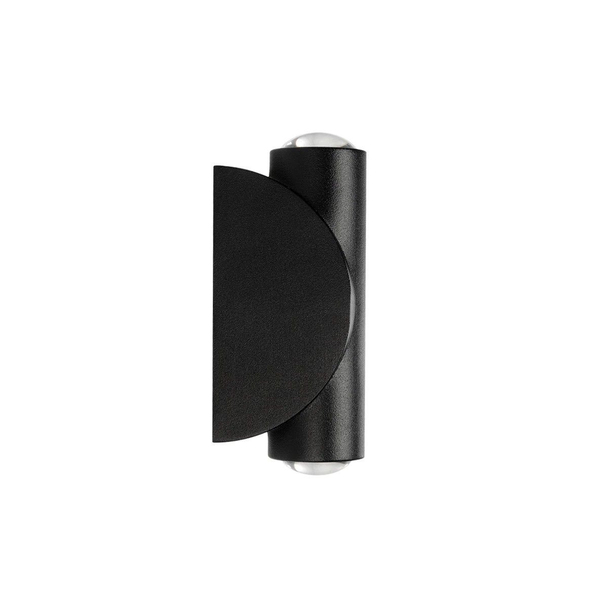 GLOBOSTAR® ARC 60679 Μοντέρνο Φωτιστικό Τοίχου - Απλίκα LED 4W 400lm 30° AC 220-240V Αδιάβροχο IP65 Θερμό Λευκό 2700K - CREE XPE Chip & TÜV SÜD Driver - Μαύρο Ματ - Μ3.5 x Π4.8 x Υ11.5cm - 5 Χρόνια Εγγύηση