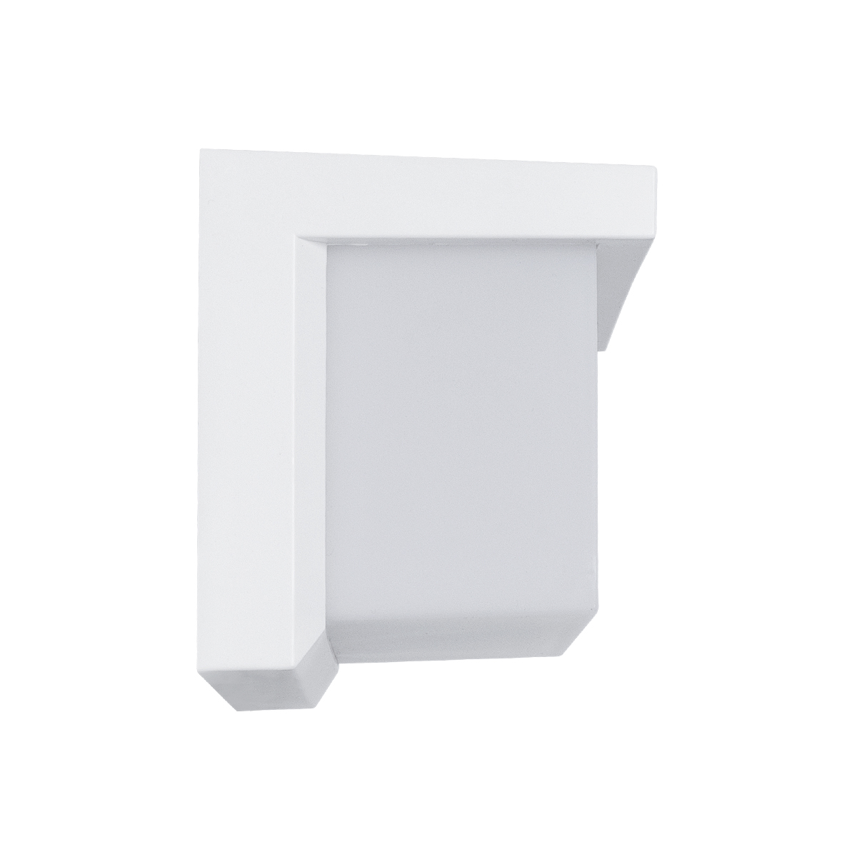 GLOBOSTAR® CITYSCAPE 60697 Μοντέρνο Φωτιστικό Τοίχου - Απλίκα LED 18W 1890lm 120° AC 220-240V Αδιάβροχο IP65 Φυσικό Λευκό 4500K - Bridgelux SMD Chip - Λευκό Ματ - Μ23.5 x Π11 x Υ10cm - 3 Χρόνια Εγγύηση