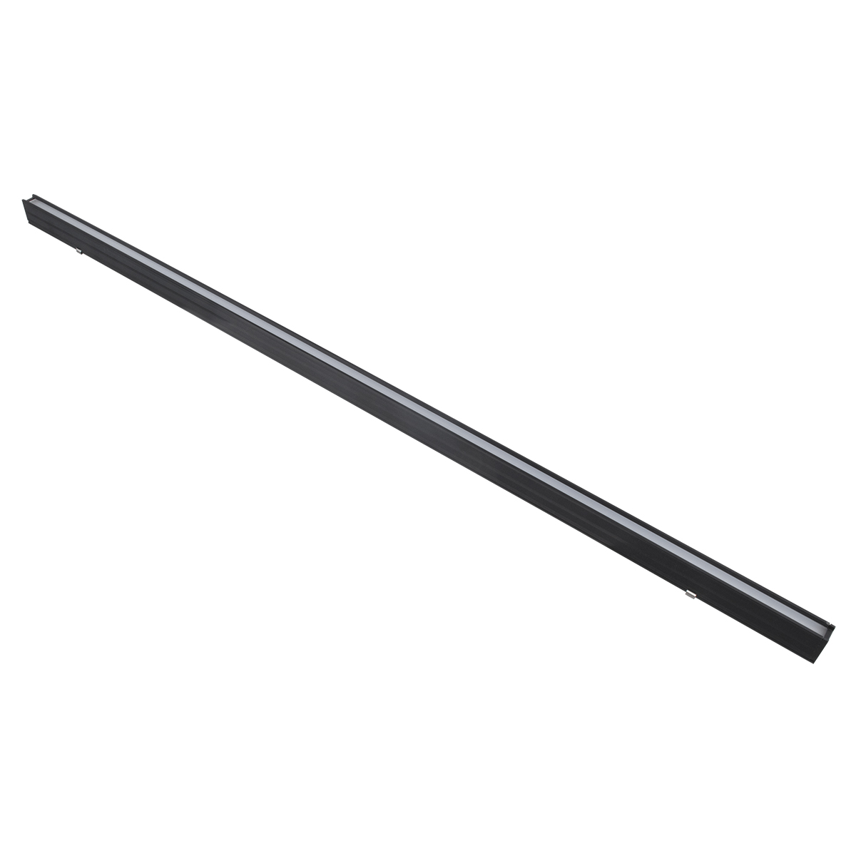 GLOBOSTAR® MARKET 61020 Μοντέρνο Γραμμικό Επεκτεινόμενο Φωτιστικό Οροφής LED 18W 2230lm 60° AC 220-240V IP20 Ψυχρό Λευκό 6000K - Lumileds SMD Chip - Μαύρο Ματ - Μ120 x Π2 x Υ4cm - 3 Χρόνια Εγγύηση