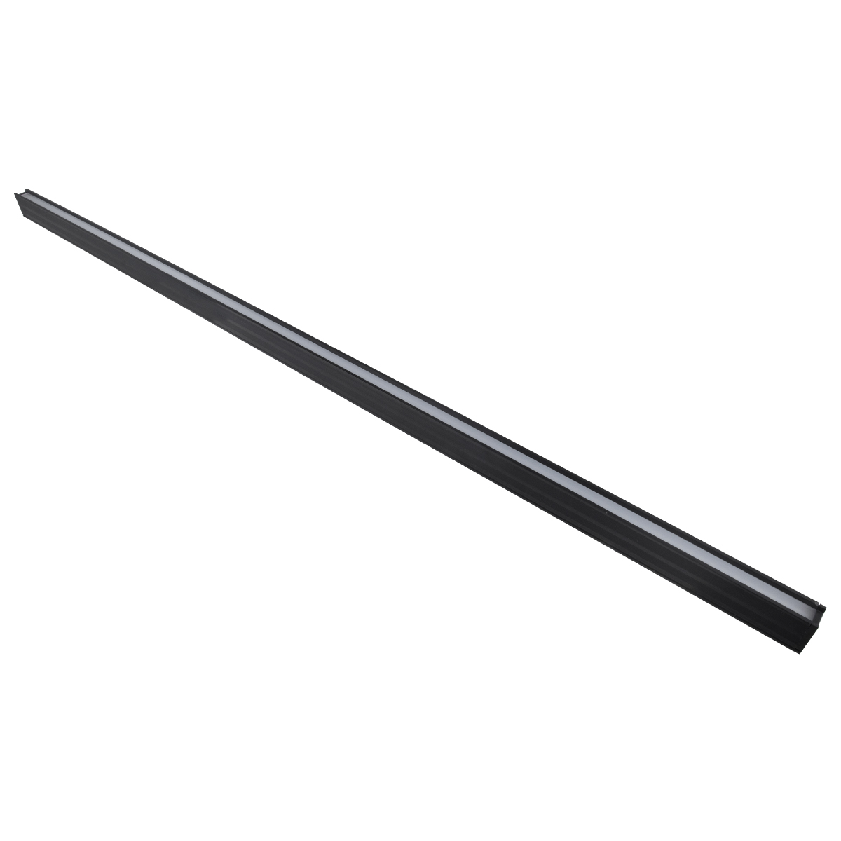 GLOBOSTAR® MARKET 61022-S Μοντέρνο Γραμμικό Επεκτεινόμενο Φωτιστικό Οροφής LED 18W 2170lm 60° AC 220-240V IP20 Θερμό Λευκό 2700K - Lumileds SMD Chip - Μαύρο Ματ - Μ120 x Π2 x Υ4cm - 3 Χρόνια Εγγύηση