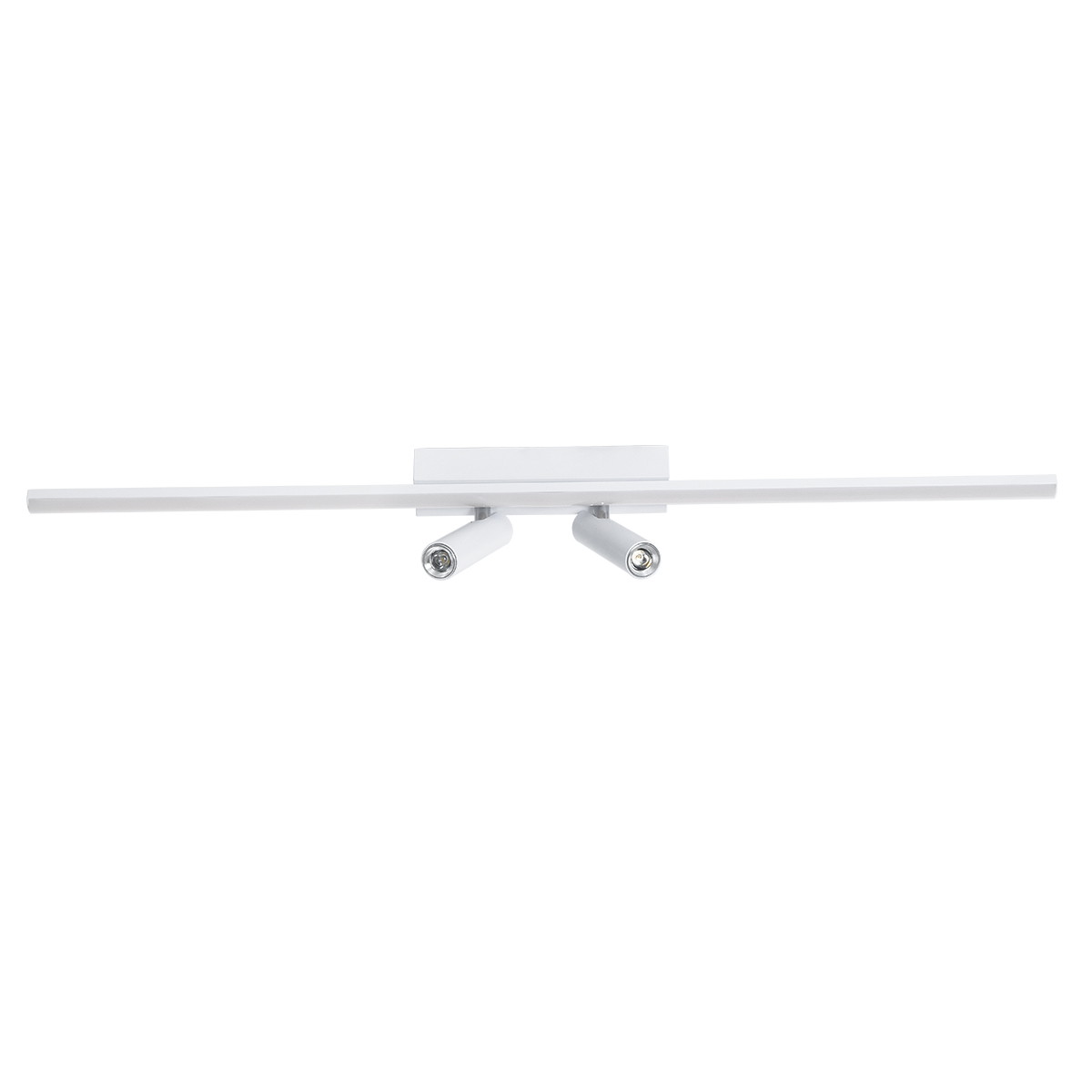 GLOBOSTAR® BARETTI 61227 Μοντέρνο Φωτιστικό Οροφής LED 24W 2688lm 160° & 45° AC 220-240V IP20 Ρυθμιζόμενο Λευκό CCT με On/Off 2700K/4500K/6000K - Lumileds SMD Chip - Λευκό Ματ - Μ80 x Π5 x Υ15cm - 3 Χρόνια Εγγύηση