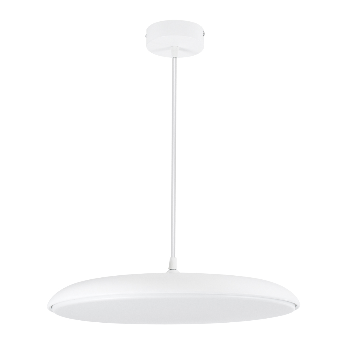 GLOBOSTAR® BARON 61255 Μοντέρνο Κρεμαστό Φωτιστικό Οροφής LED 24W 2880lm 120° AC 220-240V IP20 Ρυθμιζόμενο Λευκό CCT με On/Off 2700K/4500K/6000K - Lumileds SMD Chip - Λευκό Ματ - Μ40 x Π40 x Υ10cm - 3 Χρόνια Εγγύηση