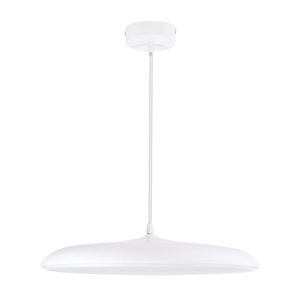 GLOBOSTAR® BARON 61255 Μοντέρνο Κρεμαστό Φωτιστικό Οροφής LED 24W 2880lm 120° AC 220-240V IP20 Ρυθμιζόμενο Λευκό CCT με On/Off 2700K/4500K/6000K - Lumileds SMD Chip - Λευκό Ματ - Μ40 x Π40 x Υ10cm - 3 Χρόνια Εγγύηση