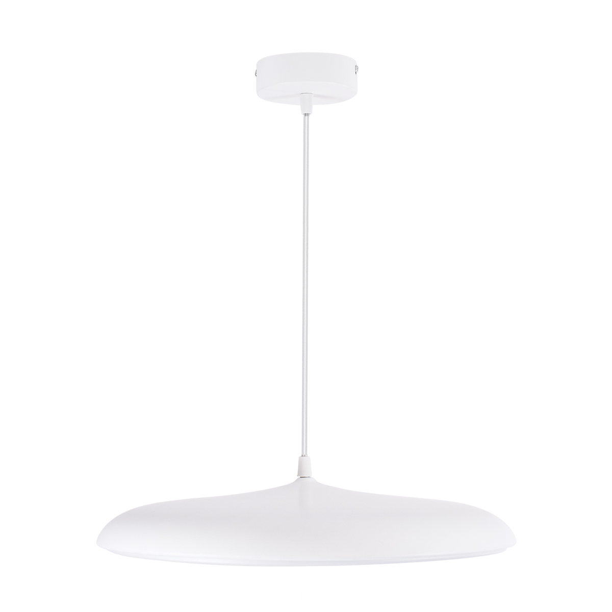 GLOBOSTAR® BARON 61255 Μοντέρνο Κρεμαστό Φωτιστικό Οροφής LED 24W 2880lm 120° AC 220-240V IP20 Ρυθμιζόμενο Λευκό CCT με On/Off 2700K/4500K/6000K - Lumileds SMD Chip - Λευκό Ματ - Μ40 x Π40 x Υ10cm - 3 Χρόνια Εγγύηση
