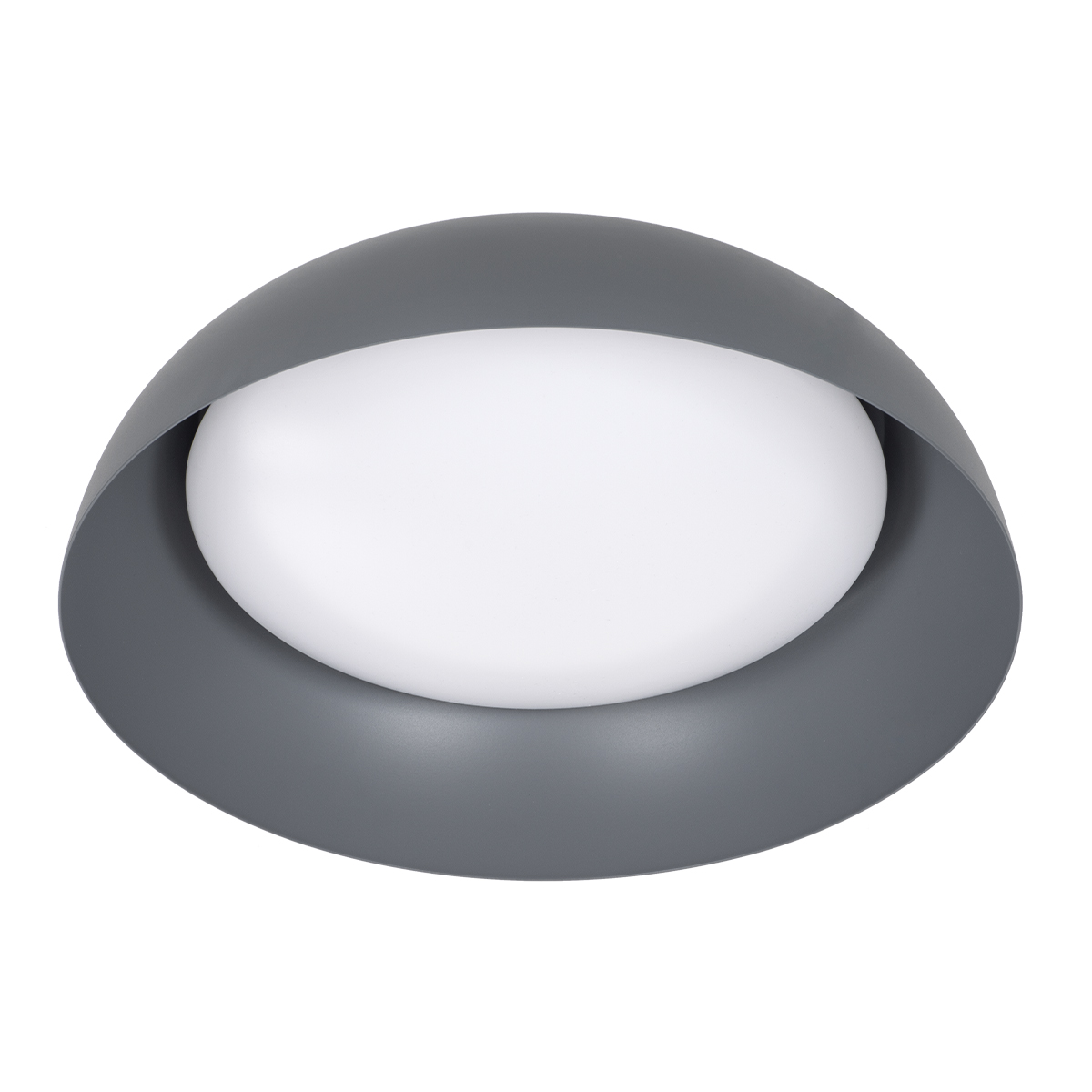 GLOBOSTAR® ANATOLIA 61262 Μοντέρνο Φωτιστικό Οροφής LED 60W 6900lm 120° AC 220-240V IP20 Ρυθμιζόμενο Λευκό CCT με Χειριστήριο από 2700K έως 6000K Dimmable - Lumileds SMD Chip - Γκρι - Μ43 x Π43 x Υ11cm - 3 Χρόνια Εγγύηση