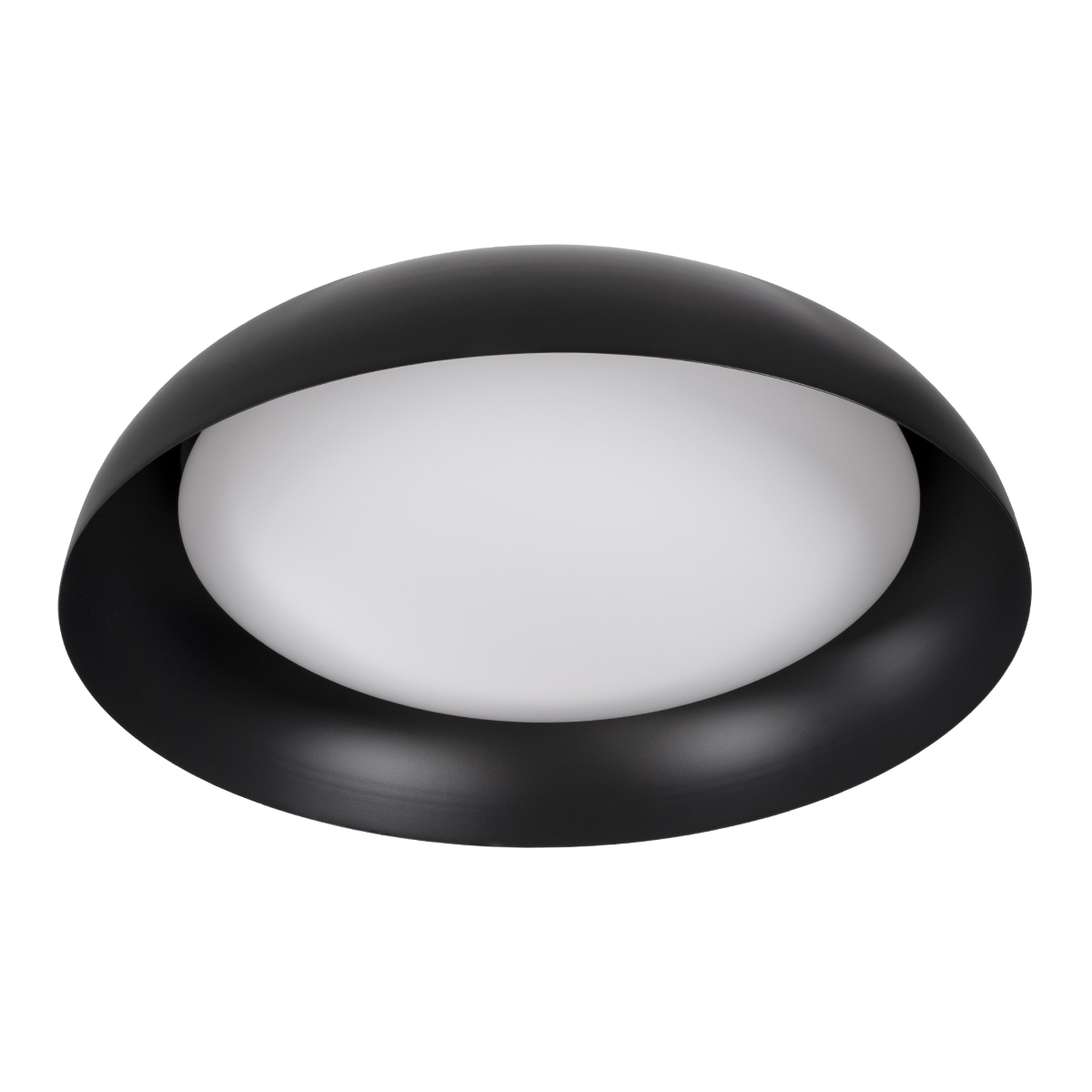 GLOBOSTAR® ANATOLIA 61264 Μοντέρνο Φωτιστικό Οροφής LED 75W 8625lm 120° AC 220-240V IP20 Ρυθμιζόμενο Λευκό CCT με Χειριστήριο από 2700K έως 6000K Dimmable - Lumileds SMD Chip - Μαύρο Ματ - Μ60 x Π60 x Υ13cm - 3 Χρόνια Εγγύηση