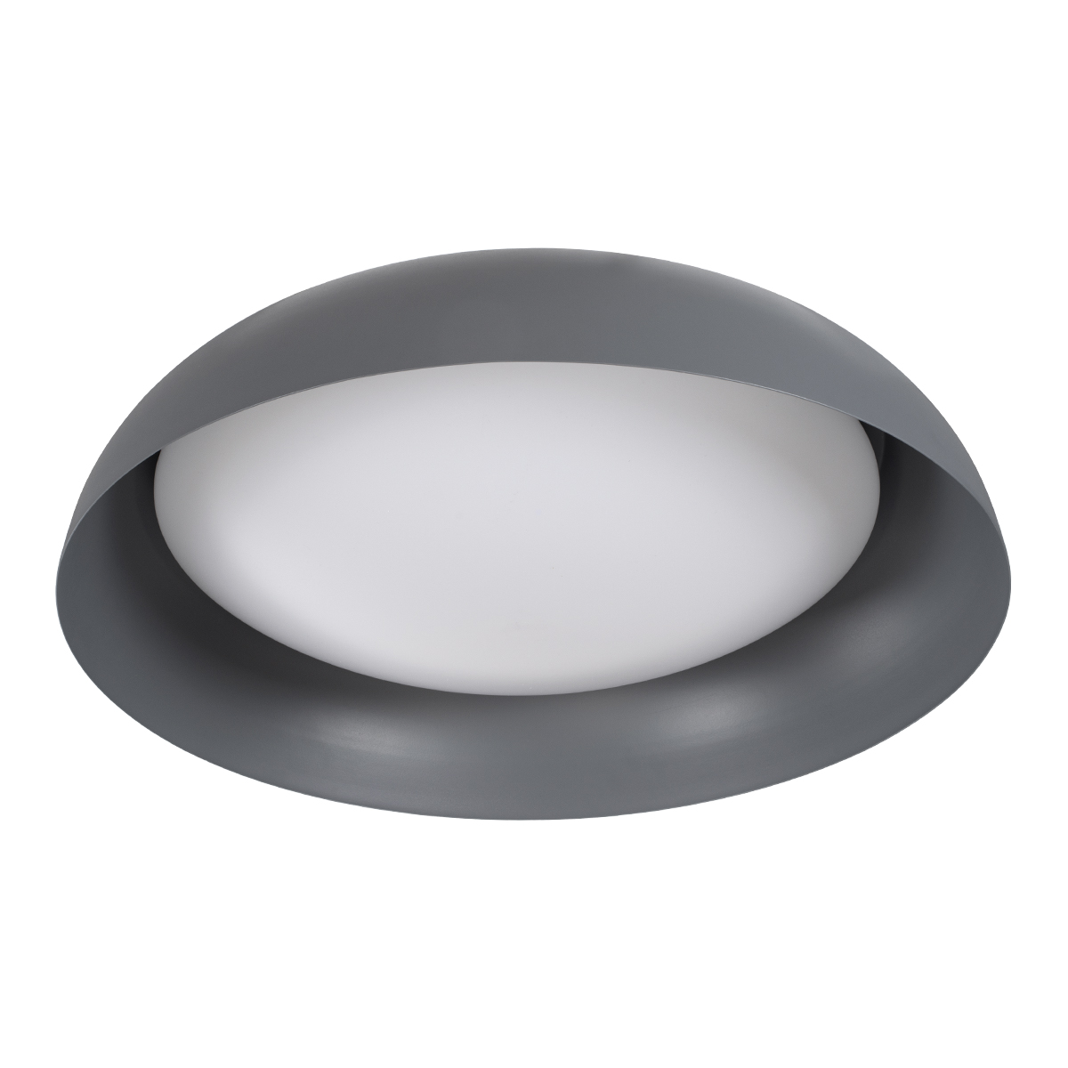 GLOBOSTAR® ANATOLIA 61265 Μοντέρνο Φωτιστικό Οροφής LED 75W 8625lm 120° AC 220-240V IP20 Ρυθμιζόμενο Λευκό CCT με Χειριστήριο από 2700K έως 6000K Dimmable - Lumileds SMD Chip - Γκρι - Μ60 x Π60 x Υ13cm - 3 Χρόνια Εγγύηση