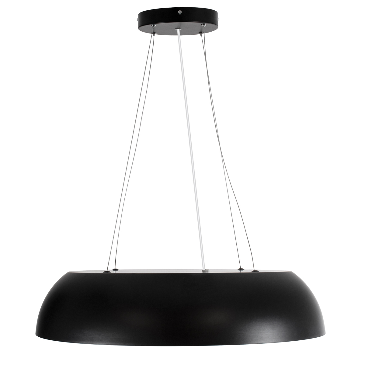 GLOBOSTAR® ANATOLIA 61269 Μοντέρνο Κρεμαστό Φωτιστικό Οροφής LED 75W 8625lm 120° AC 220-240V IP20 Ρυθμιζόμενο Λευκό CCT με Χειριστήριο από 2700K έως 6000K Dimmable - Lumileds SMD Chip - Μαύρο Ματ - Μ60 x Π60 x Υ12.5cm - 3 Χρόνια Εγγύηση