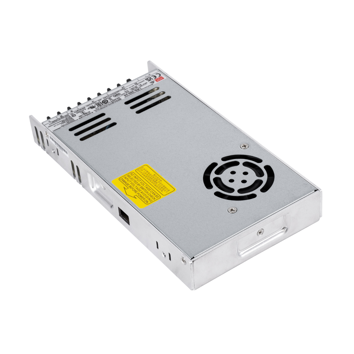 GLOBOSTAR® MEANWELL-LRS350-24 61531 Τροφοδοτικό/Μετασχηματιστής Class II PELV 350W 14.6A DC 24V IP20 - AC 220-240V σε DC 24V / Ρυθμιζόμενo από DC 21.6V έως DC 28.8V - Μ21.5 x Π11.5 x Υ3cm - 3 Χρόνια Εγγύηση