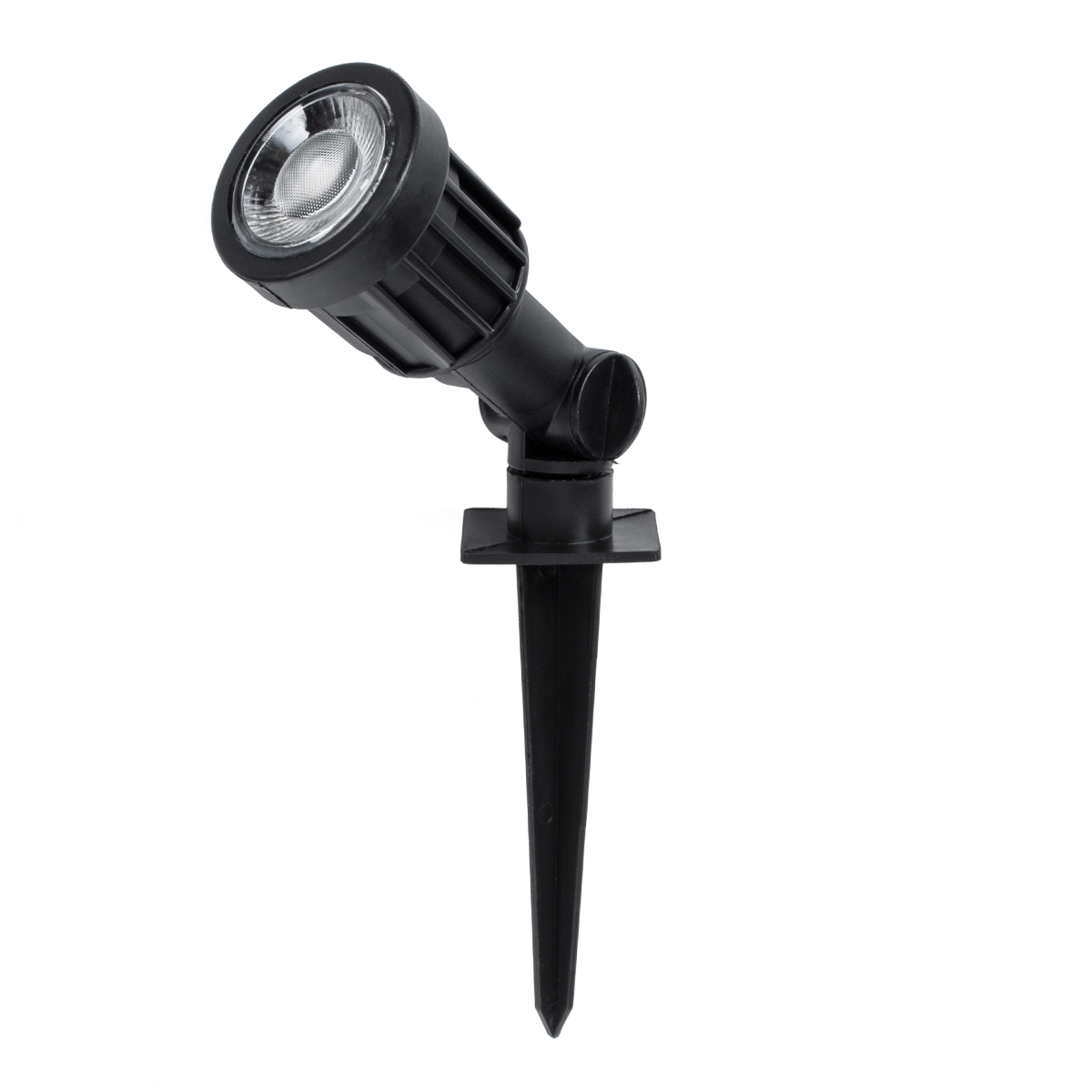 GLOBOSTAR® GARDENINI 61545 Φωτιστικό Σποτ για Φυτά - Δέντρα με Βάση Κήπου / Καρφωτό LED 5W 550lm 38° DC 24V Αδιάβροχο IP68 Μπλε Dimmable - Lumileds SMD Chip - Μαύρο - Μ5.5 x Π5.5 x Υ13.5cm - 3 Χρόνια Εγγύηση
