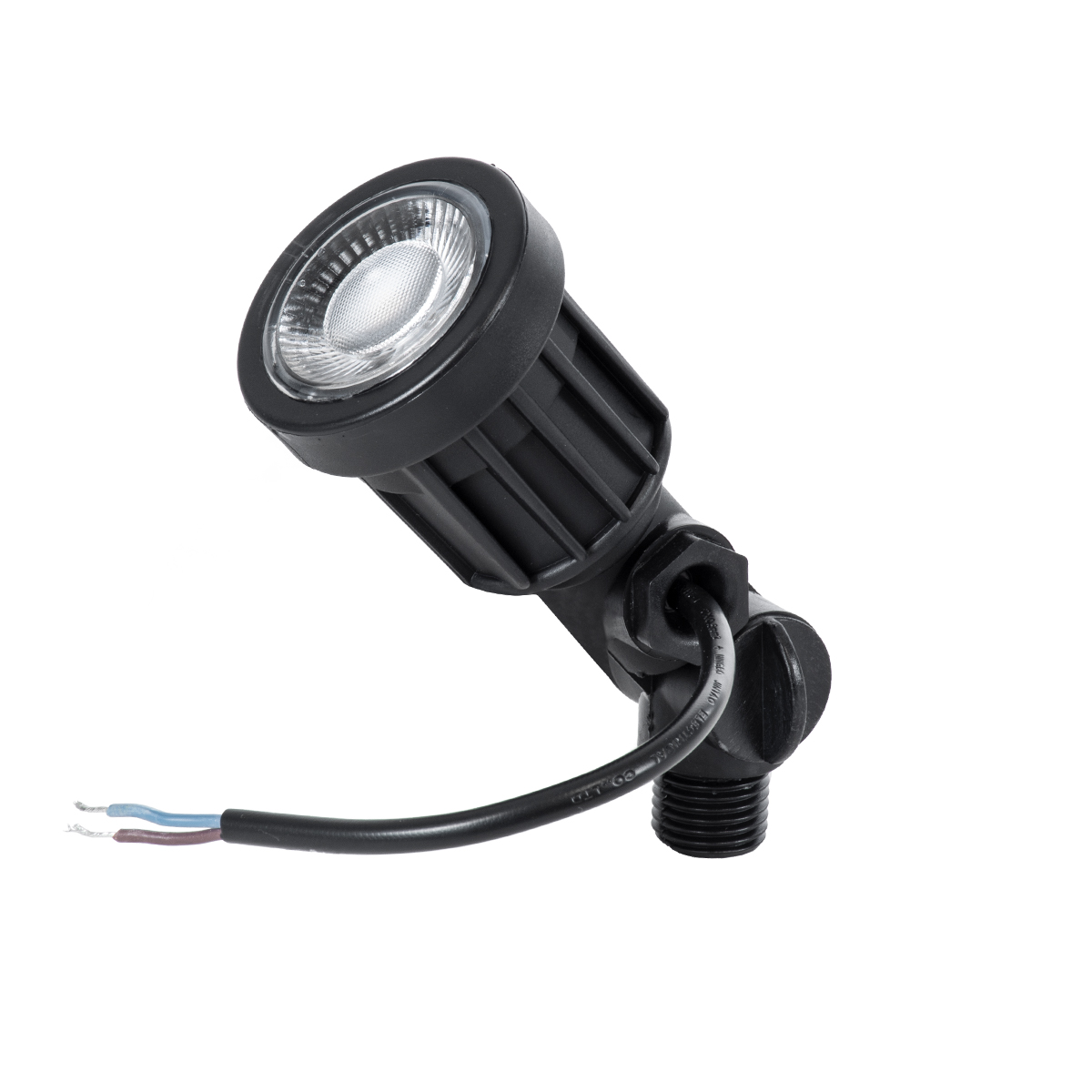 GLOBOSTAR® GARDENINI 61545 Φωτιστικό Σποτ για Φυτά - Δέντρα με Βάση Κήπου / Καρφωτό LED 5W 550lm 38° DC 24V Αδιάβροχο IP68 Μπλε Dimmable - Lumileds SMD Chip - Μαύρο - Μ5.5 x Π5.5 x Υ13.5cm - 3 Χρόνια Εγγύηση