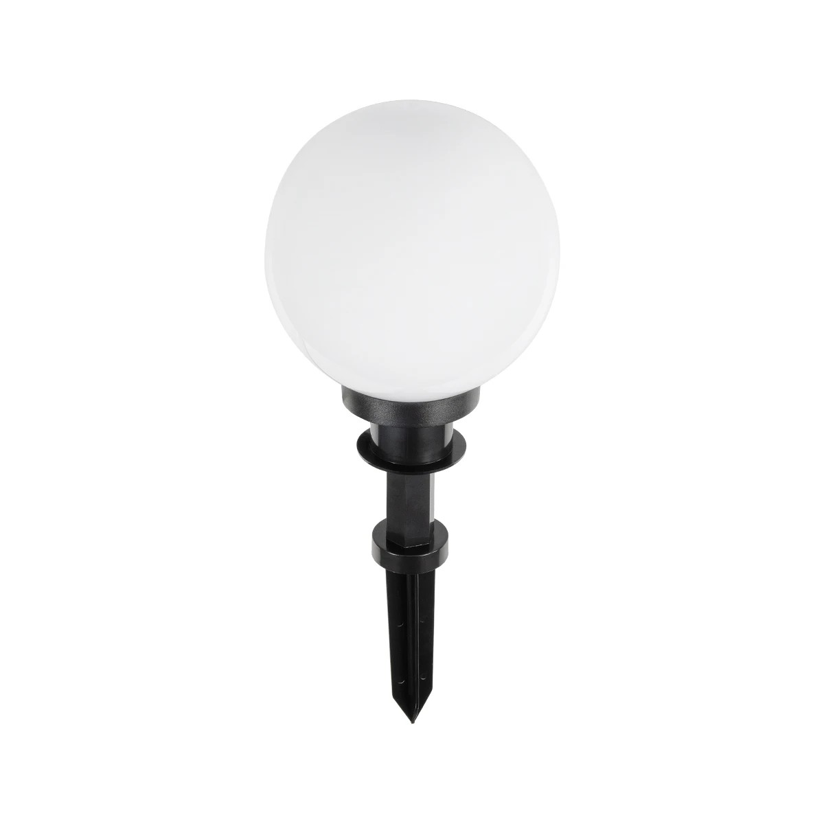 GLOBOSTAR® AGROS 61593 Φωτιστικό Κήπου / Καρφωτό με Ντουί 1 x E27 AC 220-240V Αδιάβροχο IP65 - Λευκό & Μάυρο - Μ20 x Π20 x Υ54cm