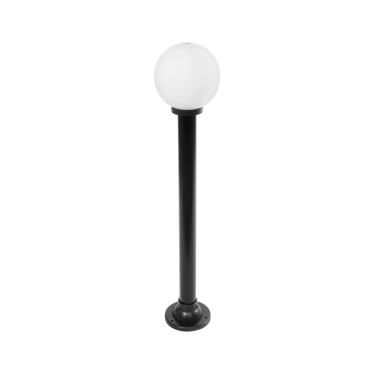 GLOBOSTAR® AGROS 61596 Φωτιστικό Κολωνάκι Κήπου με Ντουί 1 x E27 AC 220-240V Αδιάβροχο IP65 - Λευκό & Μαύρο - Μ20 x Π20 x Υ100cm