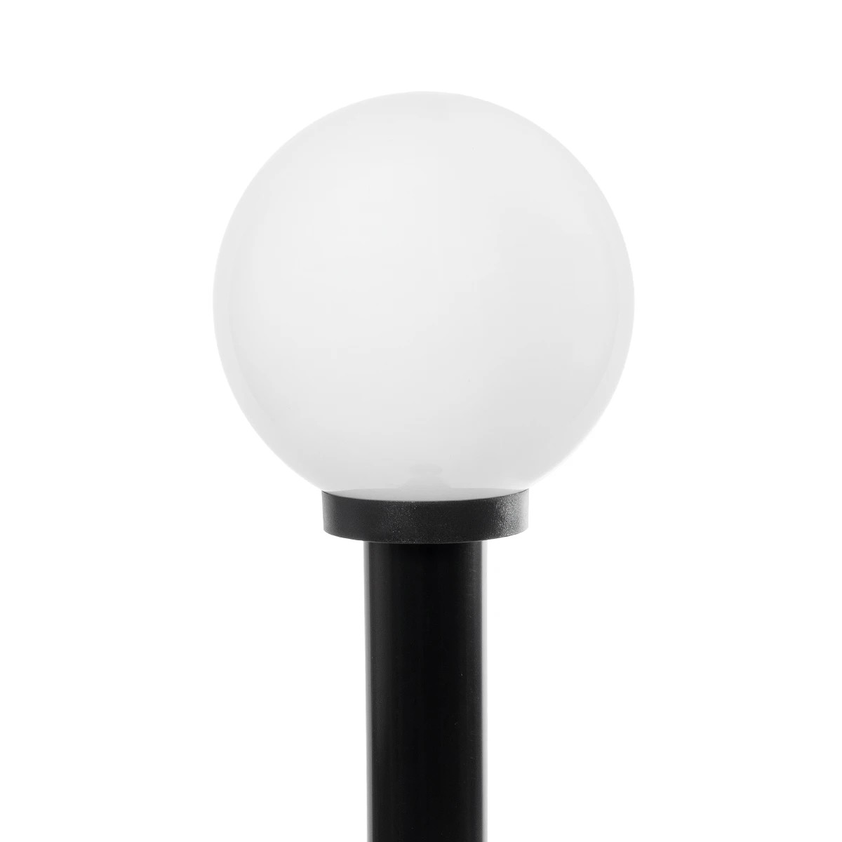 GLOBOSTAR® AGROS 61596 Φωτιστικό Κολωνάκι Κήπου με Ντουί 1 x E27 AC 220-240V Αδιάβροχο IP65 - Λευκό & Μαύρο - Μ20 x Π20 x Υ100cm