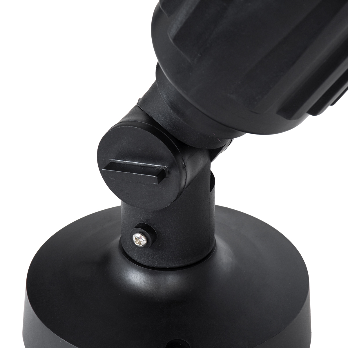 GLOBOSTAR® GRASEDO 61615 Φωτιστικό Σποτ για Λάμπα PAR38 με Ντουί 1 x E27 AC 220-240V Αδιάβροχο IP67 - Μαύρο Ματ - Μ9.5 x Π9.5 x Υ22cm