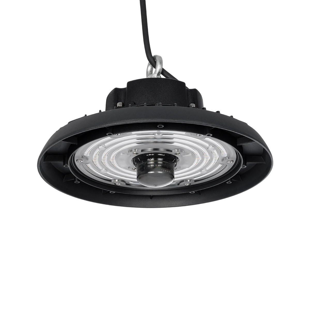 GLOBOSTAR® INDUSTRY 61704 Βιομηχανικό Φωτιστικό Καμπάνα High Bay UFO Τεχνολογίας Smart Group Linkable Control System 2.4Ghz με Αισθητήρα Κίνησης Microwave LED 100W 15000lm SDCM<5 90° AC 85-265V Αδιάβροχο IP65 IK08 Φυσικό Λευκό 5000K - 175 x Sanan Opto 