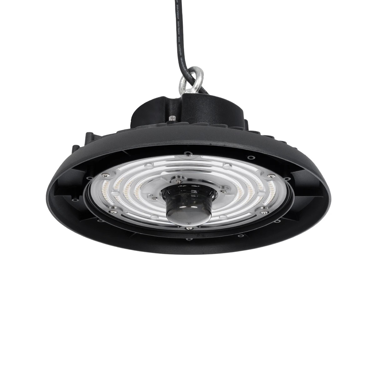 GLOBOSTAR® INDUSTRY 61705 Βιομηχανικό Φωτιστικό Καμπάνα High Bay UFO Τεχνολογίας Smart Group Linkable Control System 2.4Ghz με Αισθητήρα Κίνησης Microwave LED 150W 22500lm SDCM<5 90° AC 85-265V Αδιάβροχο IP65 IK08 Φυσικό Λευκό 5000K - 275 x Sanan Opto 