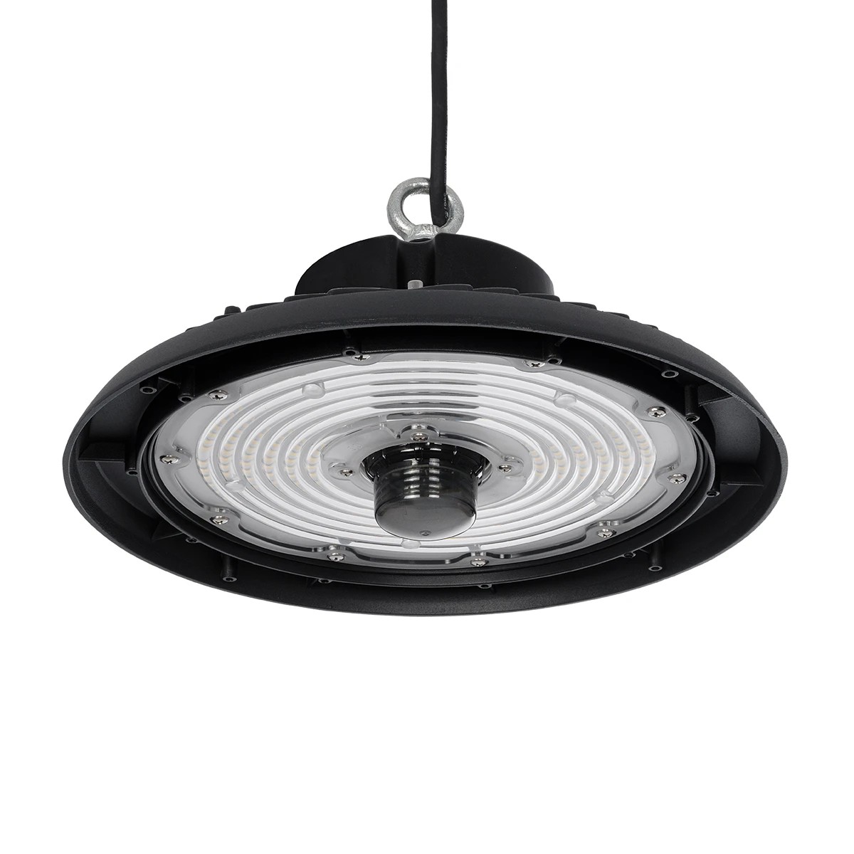 GLOBOSTAR® INDUSTRY 61706 Βιομηχανικό Φωτιστικό Καμπάνα High Bay UFO Τεχνολογίας Smart Group Linkable Control System 2.4Ghz με Αισθητήρα Κίνησης Microwave LED 200W 30000lm SDCM<5 90° AC 85-265V Αδιάβροχο IP65 IK08 Φυσικό Λευκό 5000K - 338 x Sanan Opto 